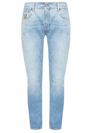 Jeansy z wyszytym misiem, zdjęcie 1 Jeansy z wyszytym misiem od Moschino